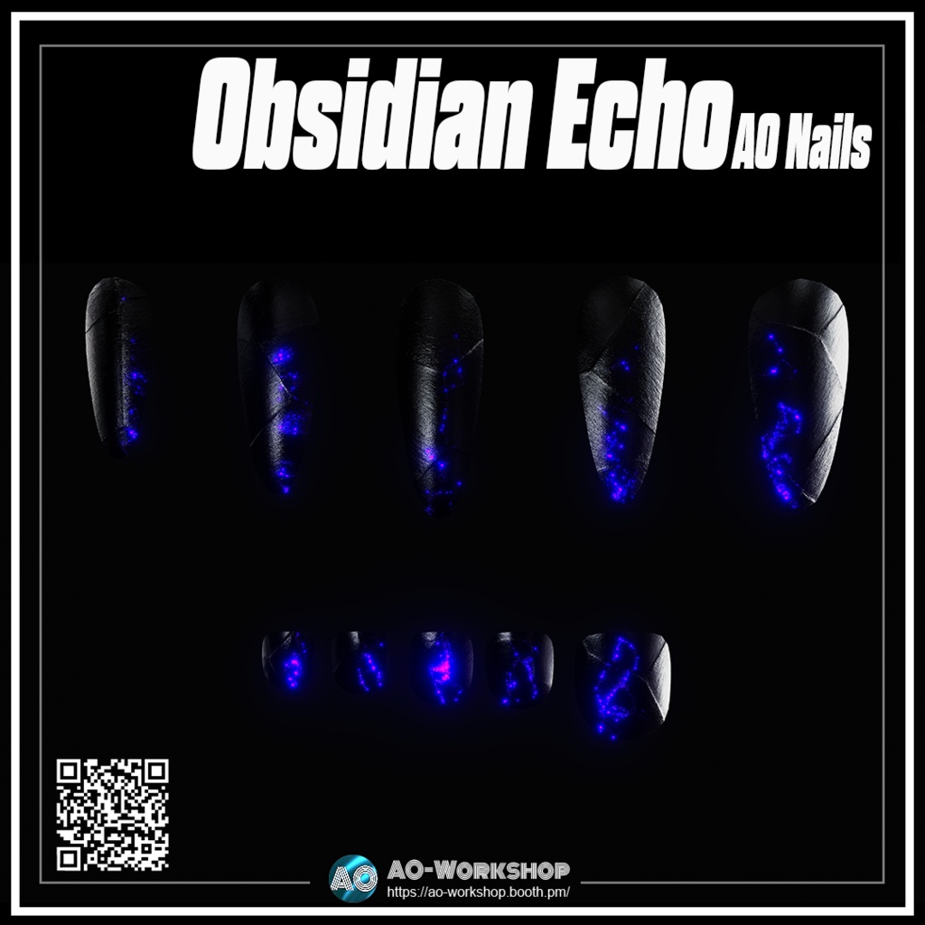 Obsidian Echo AO Nails 1.00 【55アバター対応】