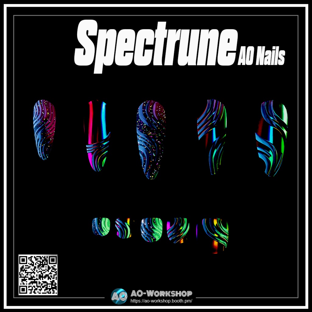 Spectrune AO Nails 1.00 【55アバター対応】