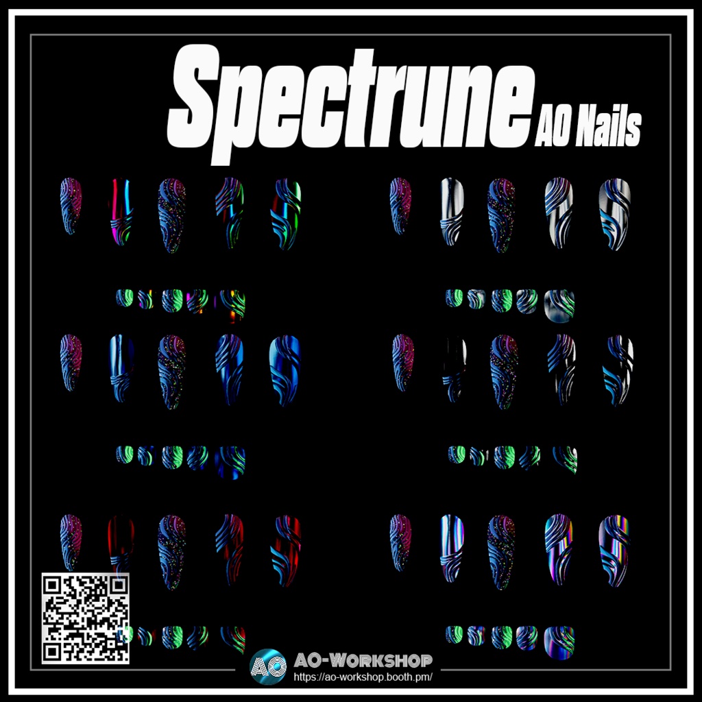 Spectrune AO Nails 1.00 【55アバター対応】