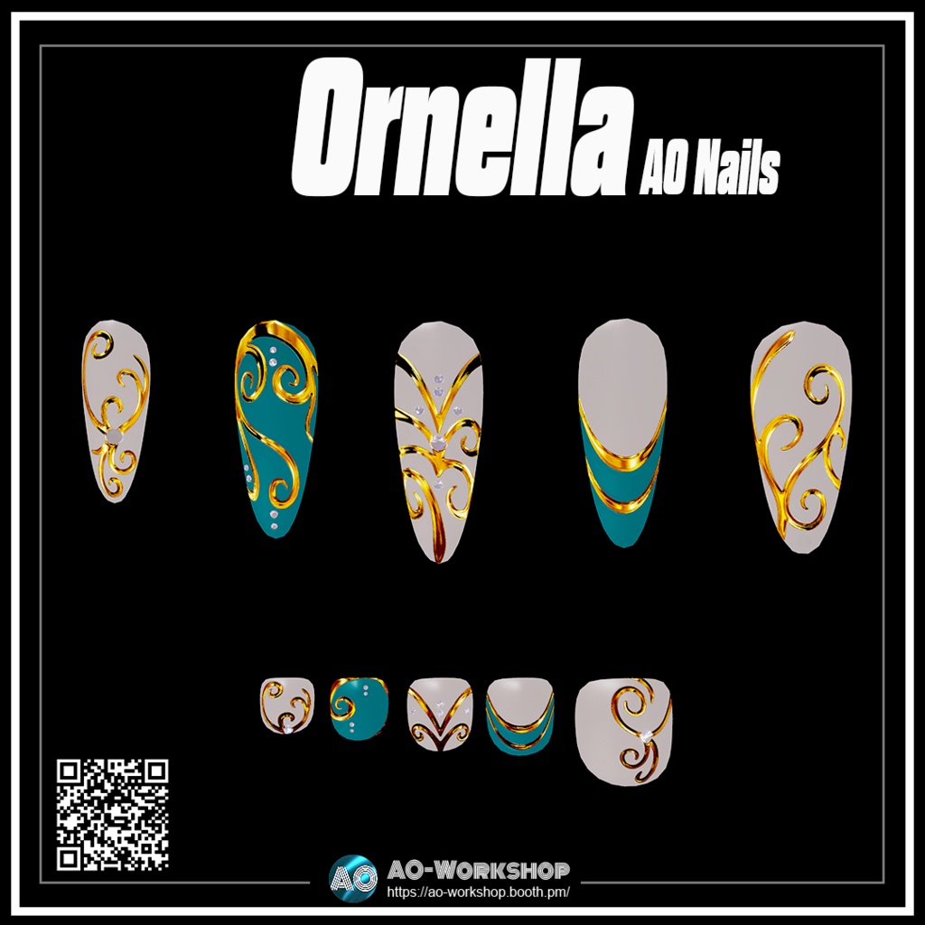 Ornella AO Nails 1.00 【55アバター対応】
