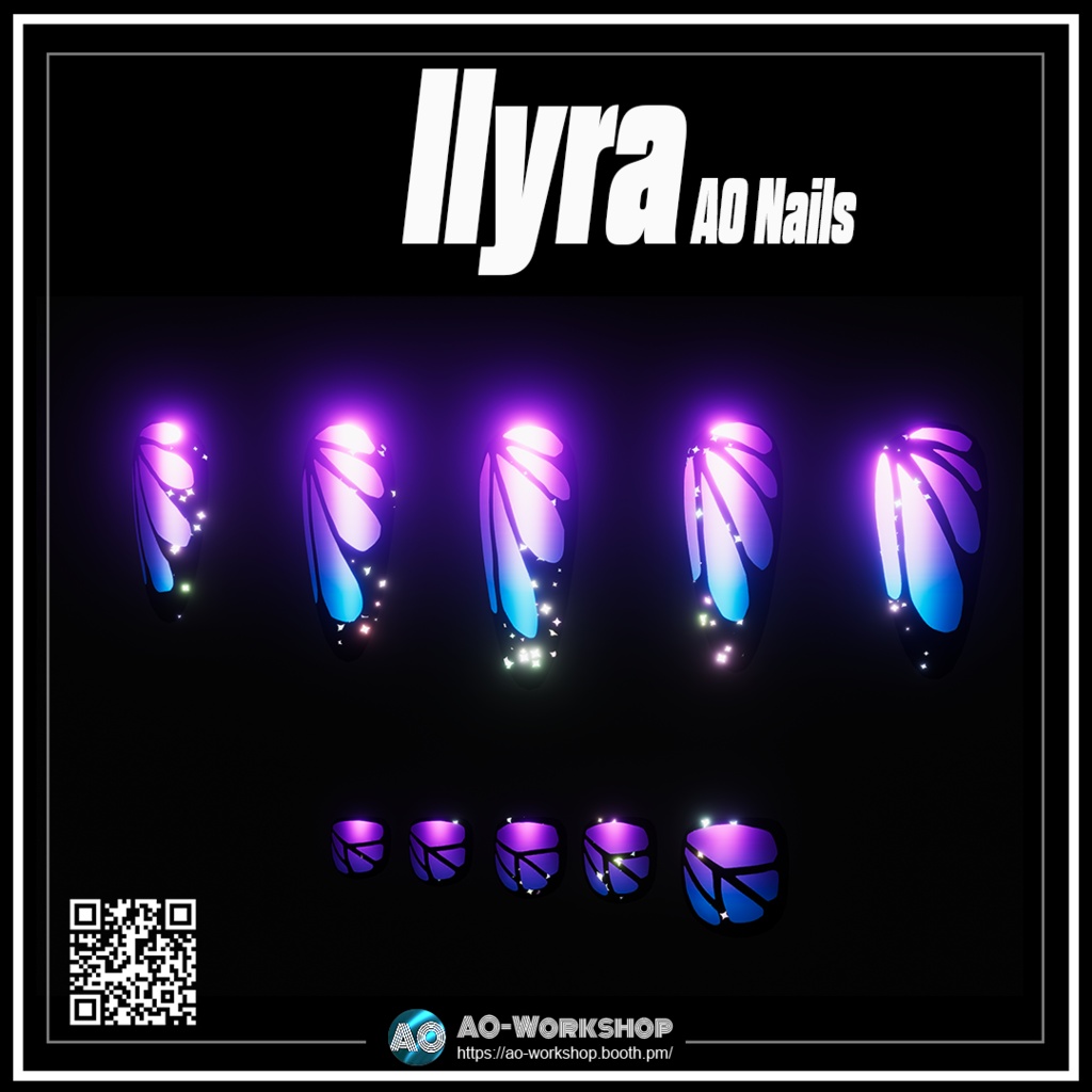 Ilyra AO Nails 1.00 【55アバター対応】