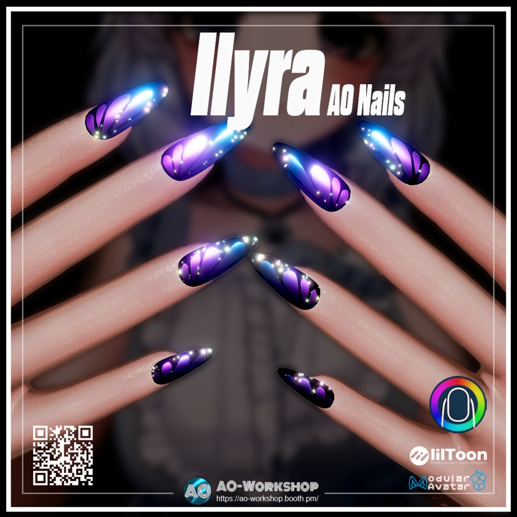 Ilyra AO Nails 1.00 【55アバター対応】