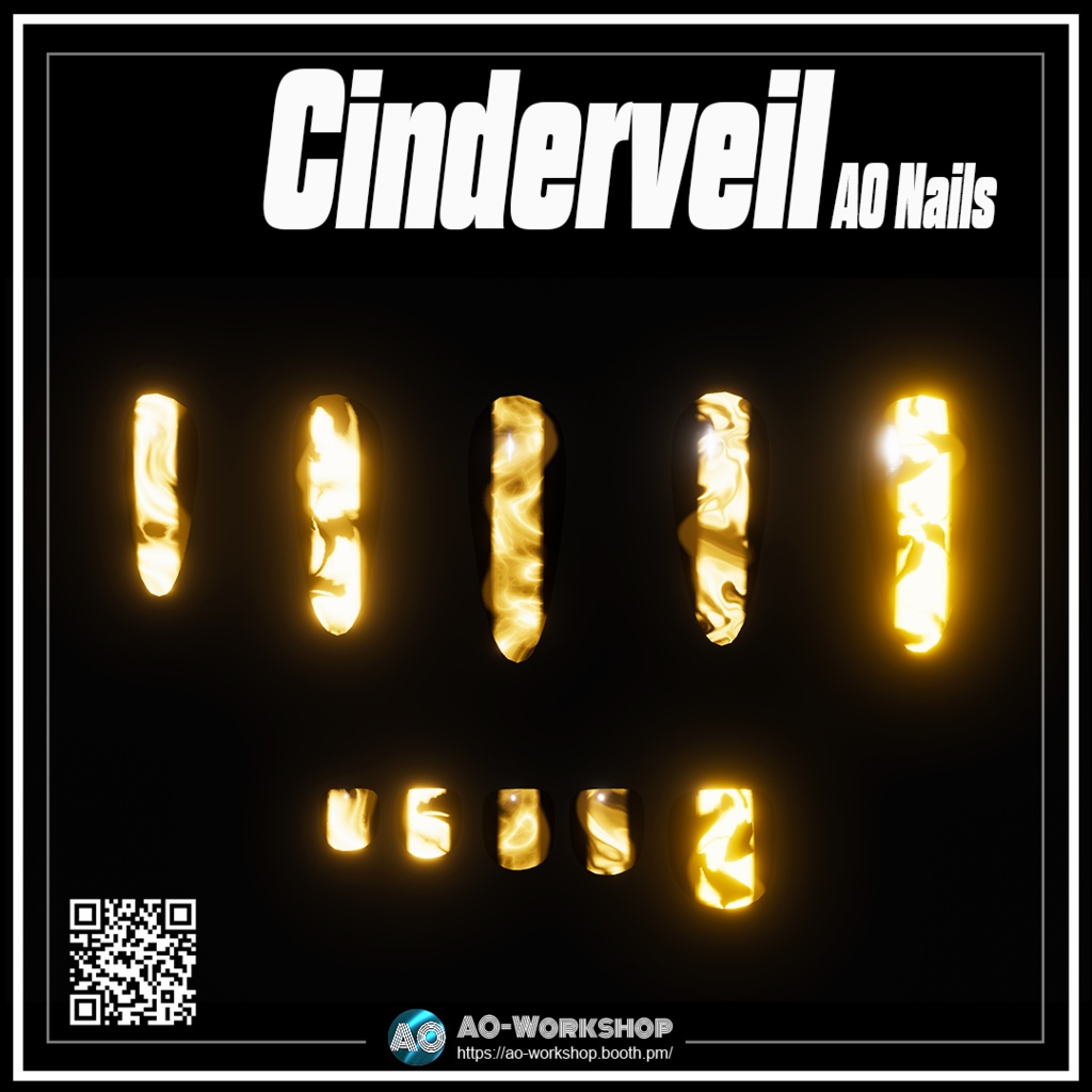 Cinderveil AO Nails 1.00 【55アバター対応】