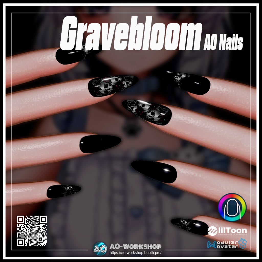 Gravebloom AO Nails 1.00 【55アバター対応】