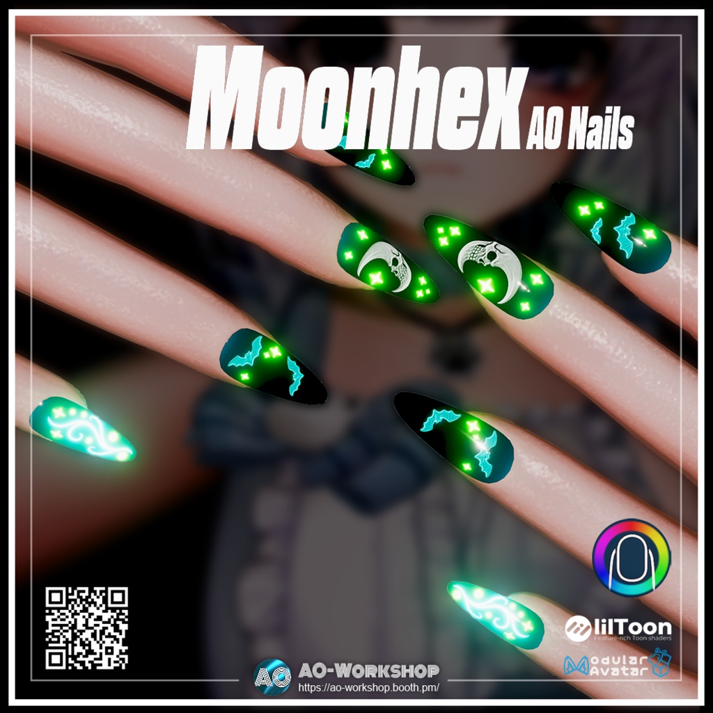 Moonhex AO Nails 1.00 【55アバター対応】