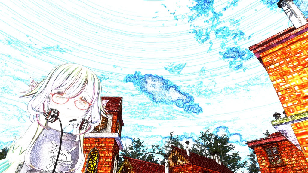 マルチ画材スケッチ表現シェーダー - PaperDrawing Shader