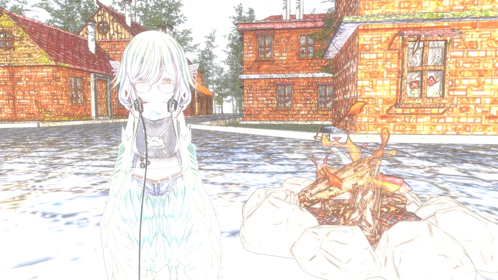 マルチ画材スケッチ表現シェーダー - PaperDrawing Shader