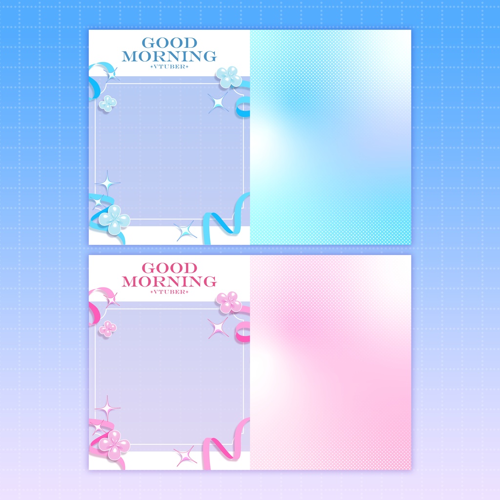 【Vtuber素材】韓国風 オシャレなおはV素材