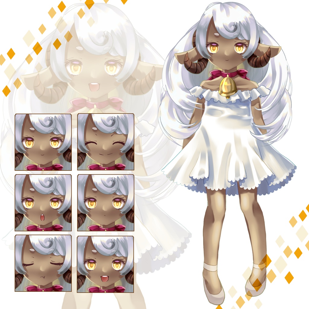 【無料/投げ銭】TRPG向けフリー立ち絵7種