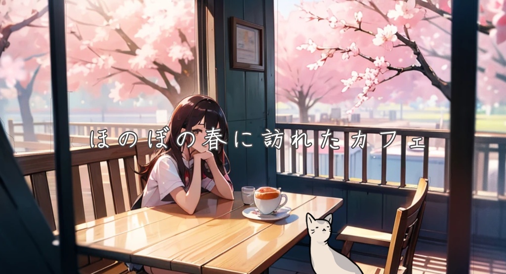 フリーBGM「ほのぼの春に訪れたカフェ (a cafe I visited on a warm spring day)」/ Chill Lo-Fi / no copyright / 著作権フリー