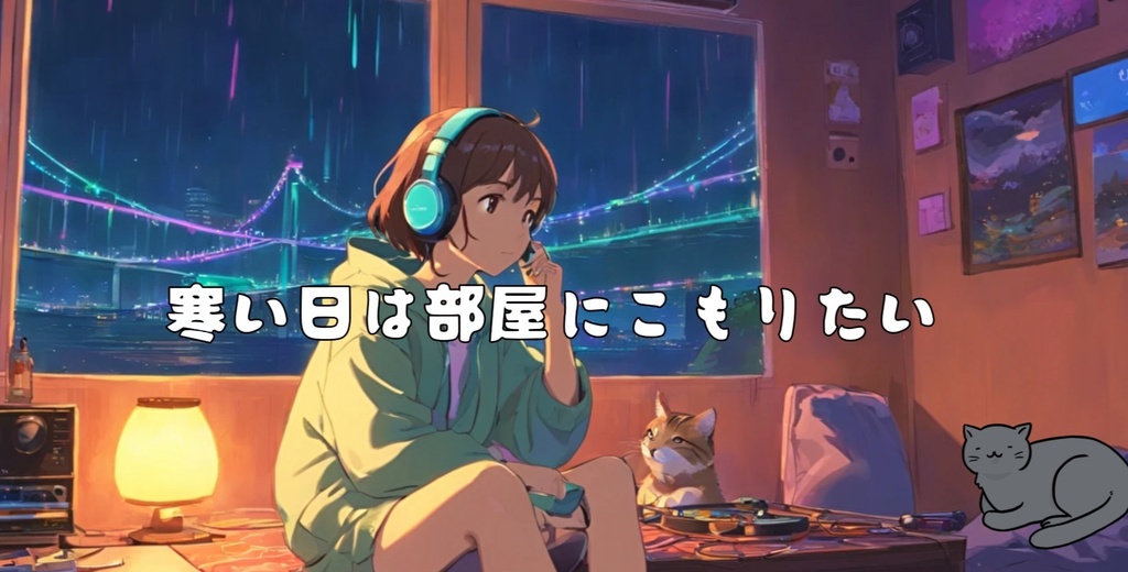 フリーBGM「寒い日は部屋にこもりたい（I want to stay in my room on cold days）」/ Chill Lo-Fi / no copyright / 著作権フリー