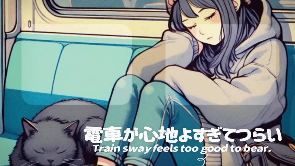 フリーBGM「電車が心地よすぎてつらい（Train sway feels too good to bear）」/Lo-Fi 8bit-Music-box/kawaii/Chill/作業用/勉強用