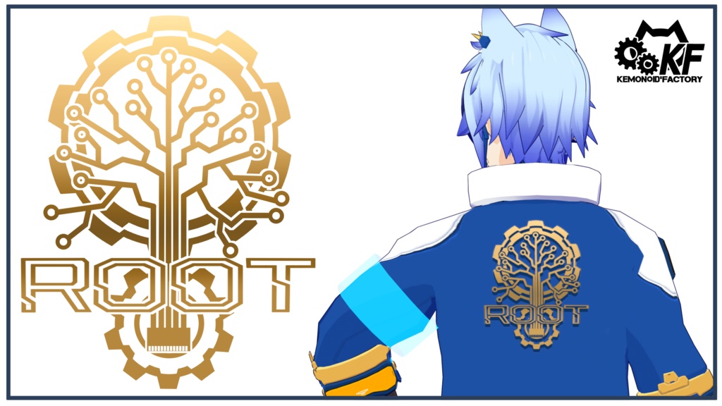 ケモノイドVTuber ルート エンブレムステッカー