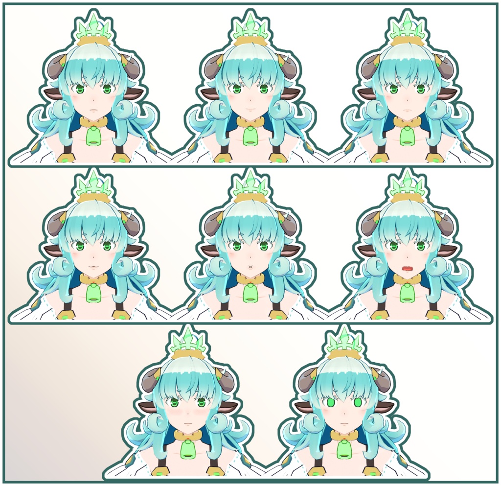 オリジナル3Dモデル 「ミントシープ」