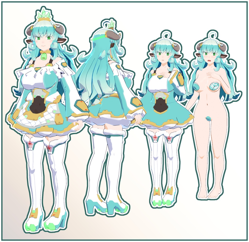 オリジナル3Dモデル 「ミントシープ」