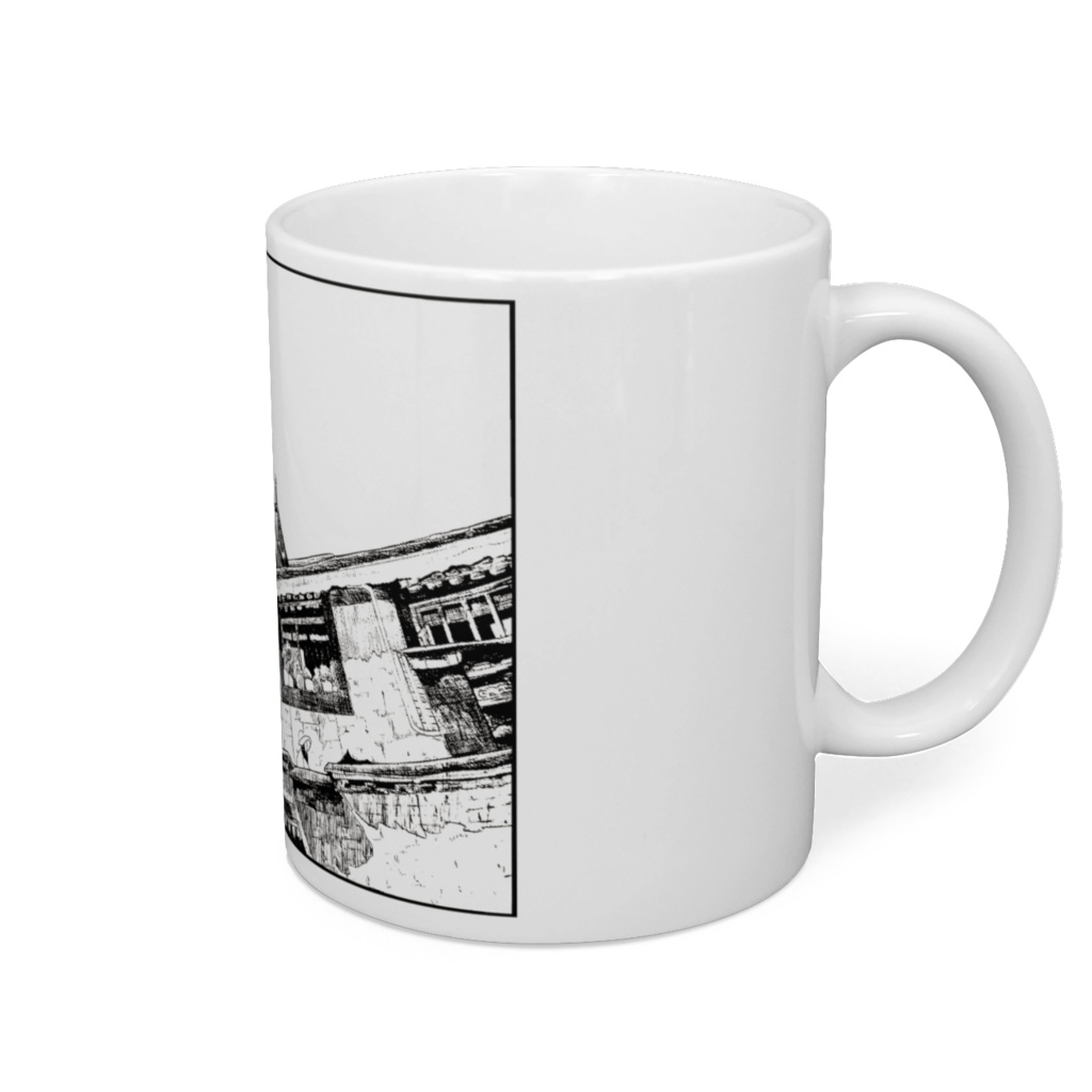 旅のペン画・チベットの風景