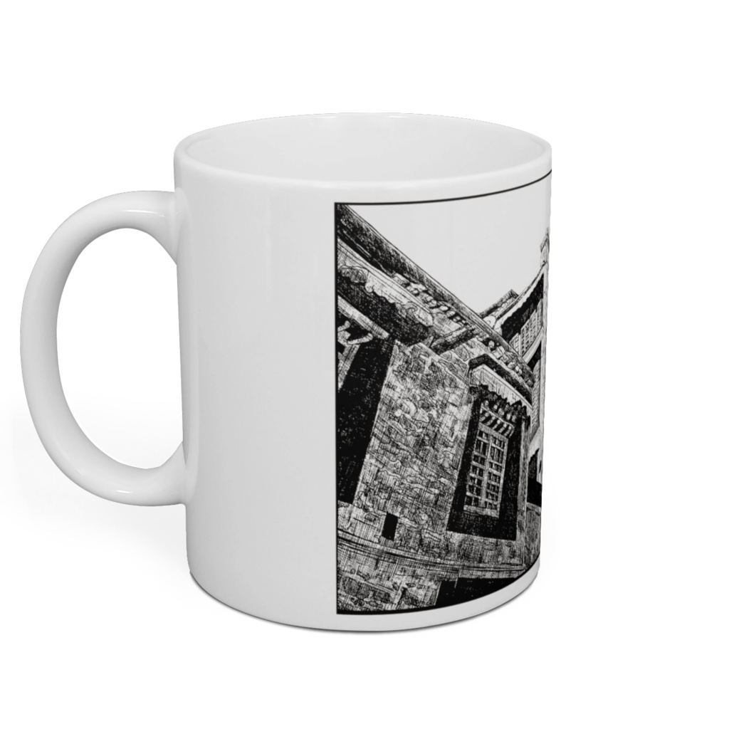 旅のペン画・チベットの風景