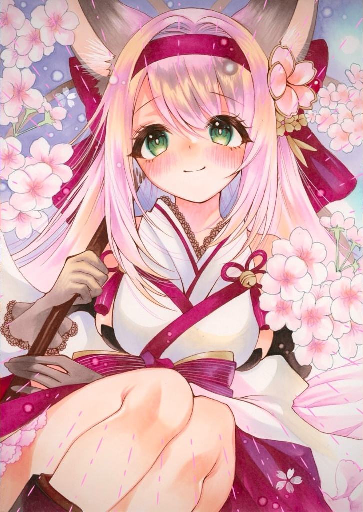 花月＊アズレン＊アズールレーン＊A5＊手描きイラスト