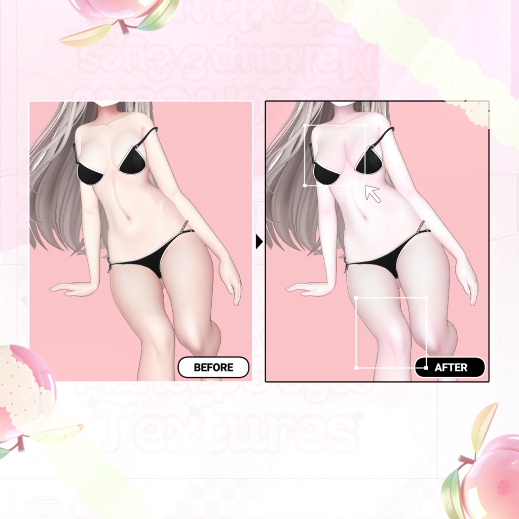 【 Shinano 】 ⋆。˚ Peach Salt Makeup & Eyes ⋆。˚