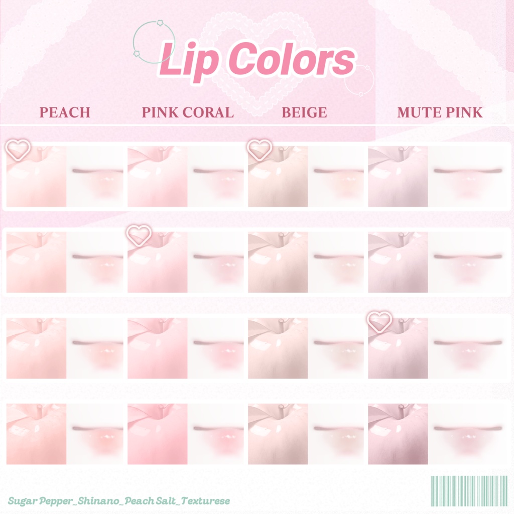 【 Shinano 】 ⋆。˚ Peach Salt Makeup & Eyes ⋆。˚