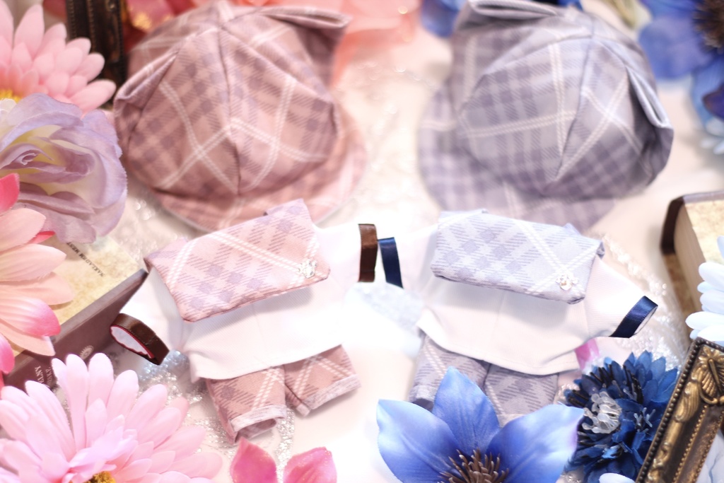 ❁⃘*.゚チェック柄セーラーねこたんver..❁⃘*.゚