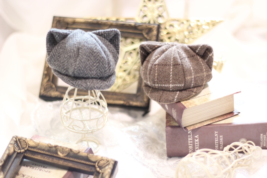 ❁⃘*.゚ニットキャスケットねこさんver.❁⃘*.゚