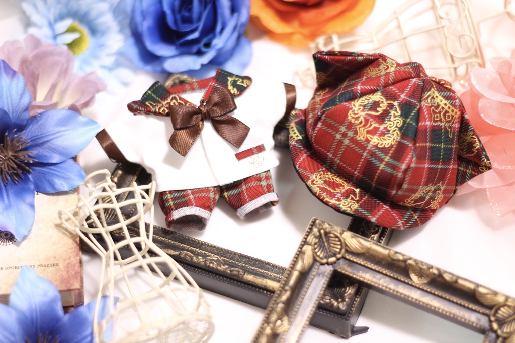 ❁⃘*.゚チェック柄セーラーautumnねこたんver..❁⃘*.゚