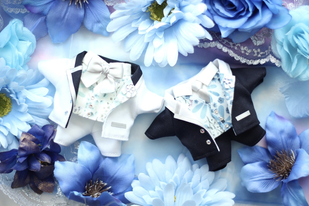 ❁⃘*.ﾟ春待ちBlue Flowerスーツ ❁⃘*.ﾟ 