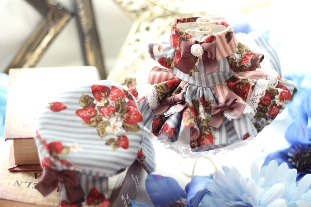 ❁⃘*.゚stripeいちごワンピ ❁⃘*.゚