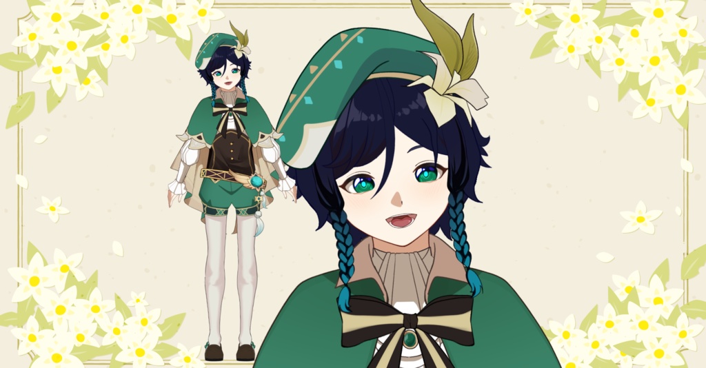 【Genshin】Venti Live2D model