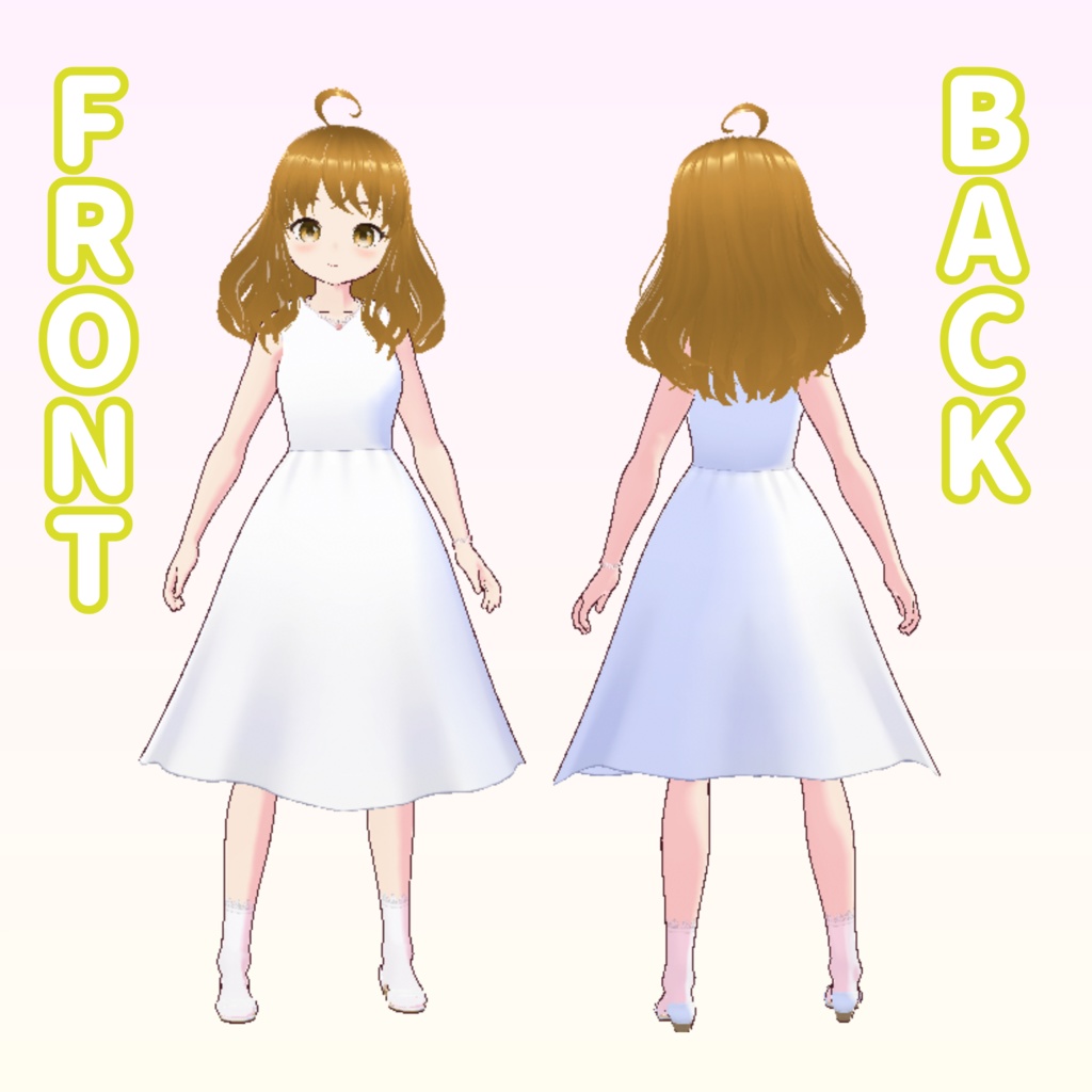 【無料配布 オリジナル3Dモデル】まい(VRChat・Cluster対応)UnityPackage・VRM・VRoidデータ