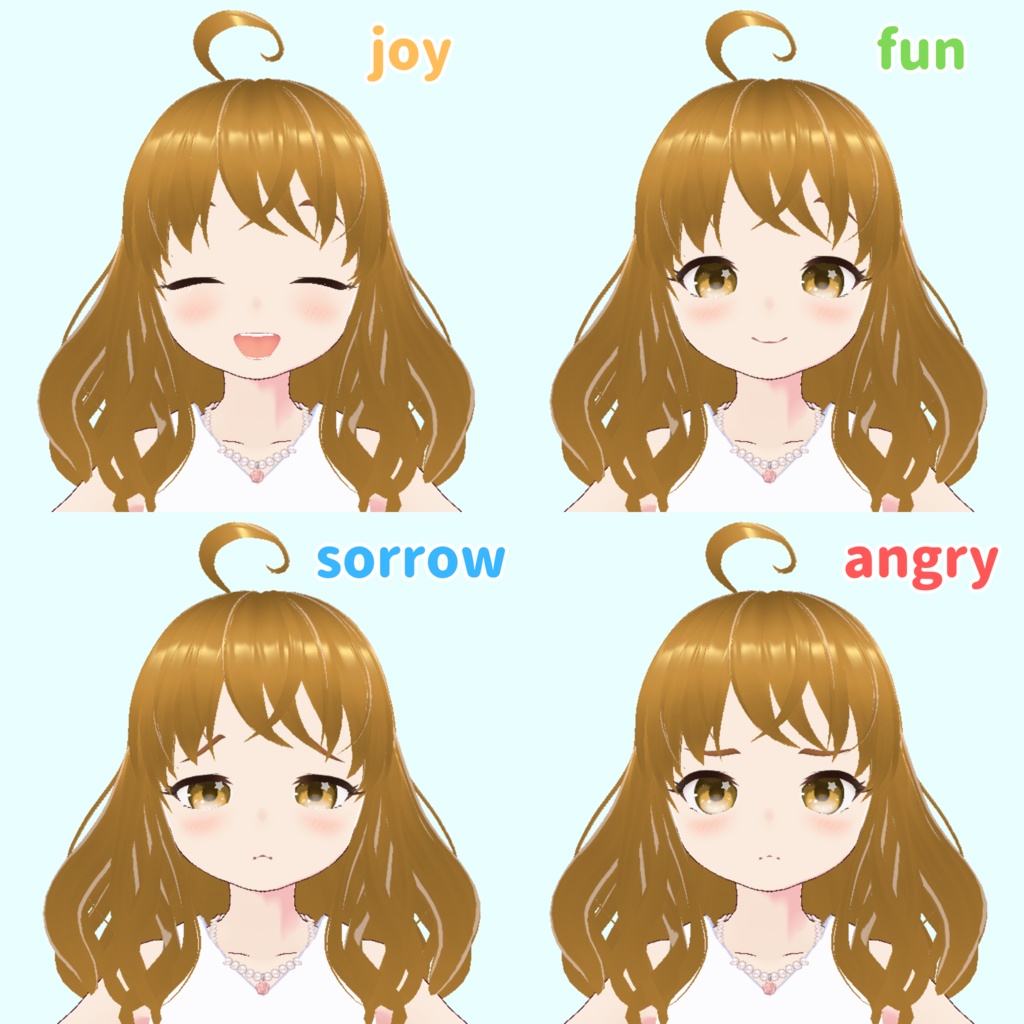 【無料配布 オリジナル3Dモデル】まい(VRChat・Cluster対応)UnityPackage・VRM・VRoidデータ