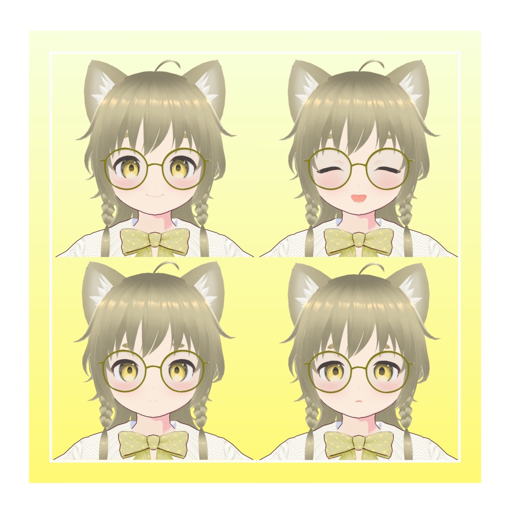 オリジナル3Dモデル『たま』(VRChat・Cluster対応)