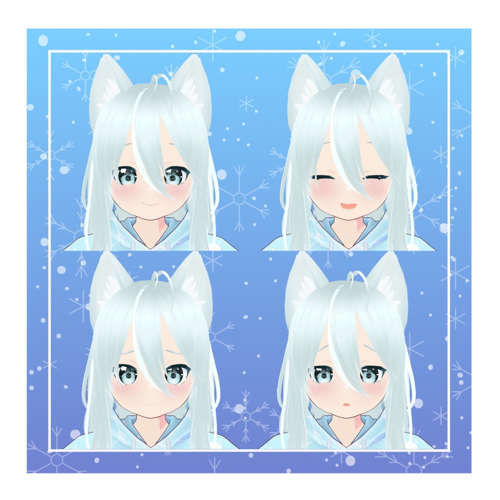 オリジナル3Dモデル『ゆき』(VRChat・Cluster対応)