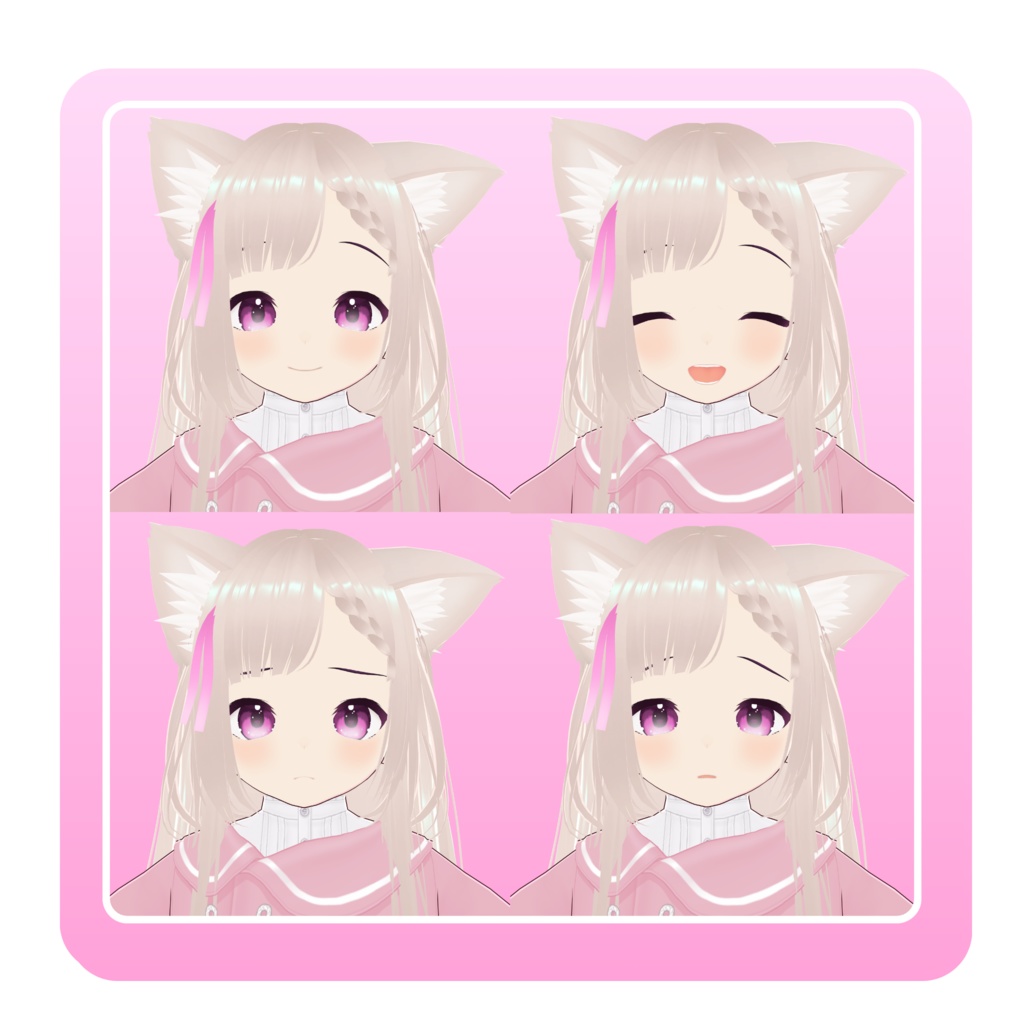 オリジナル3Dモデル『さくら』(VRChat・Cluster対応)