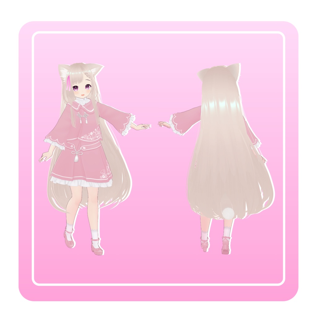 オリジナル3Dモデル『さくら』(VRChat・Cluster対応)