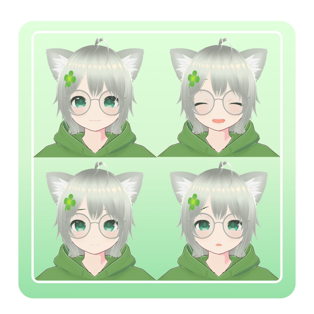 オリジナル3Dモデル『みどり』(VRChat・Cluster対応)