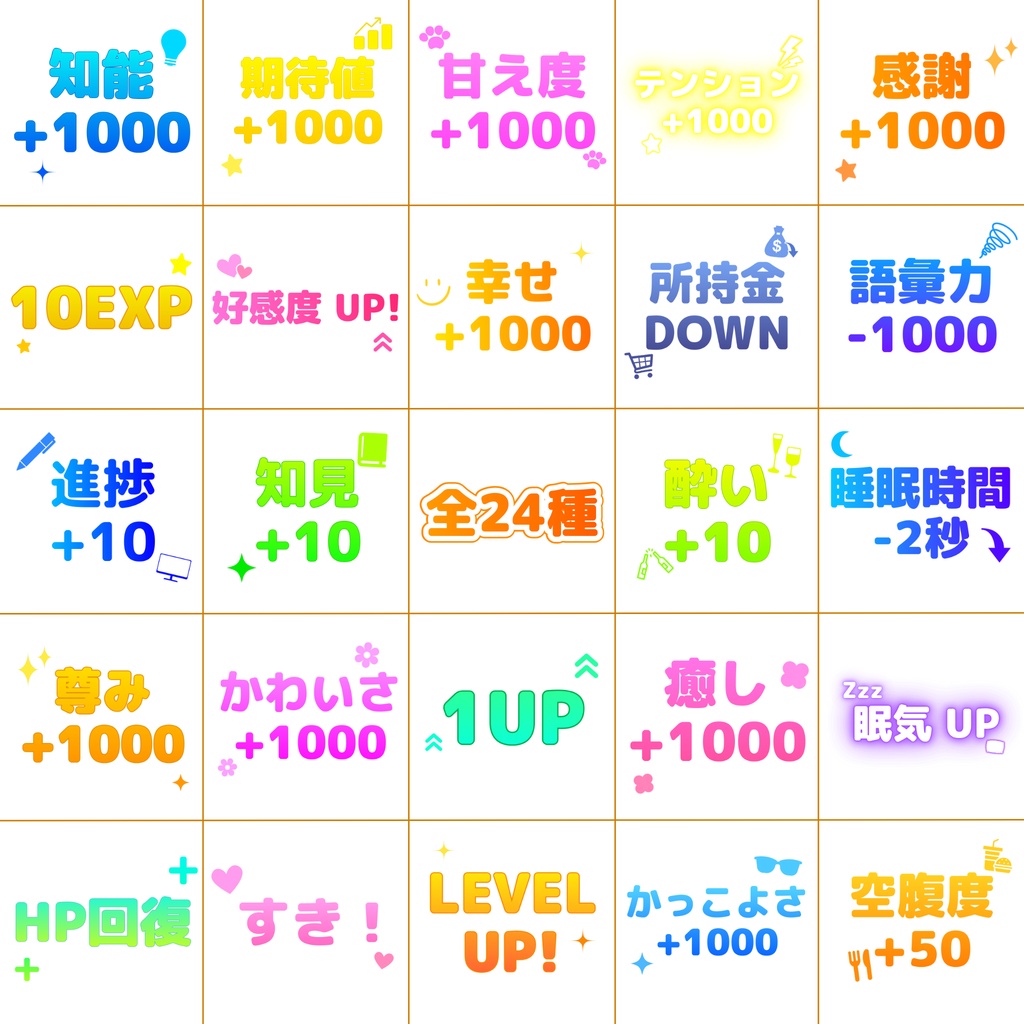 🎮販売記念セール中🎮【MA対応】ステータスポップ!(VRChat想定)