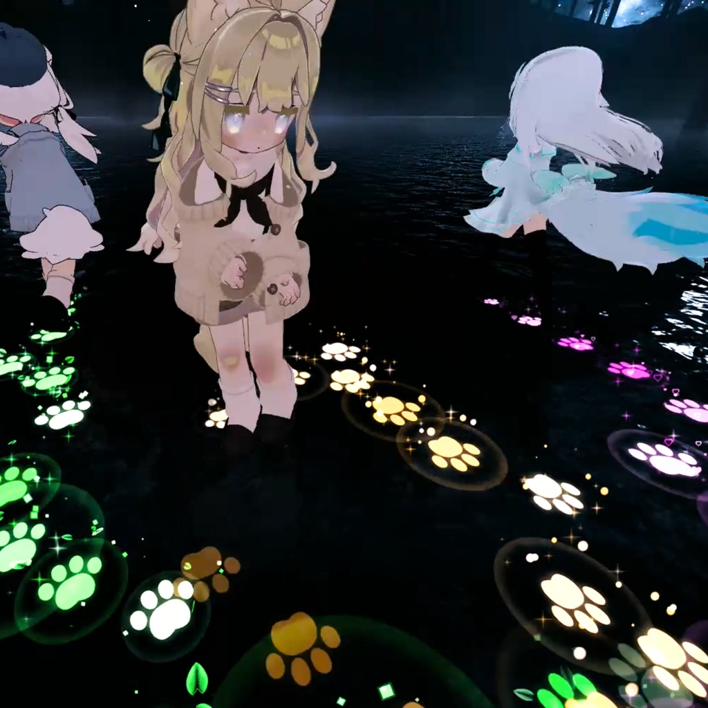 【MA対応】キラキラ肉球足跡パーティクル🐾✨(6種入り!)