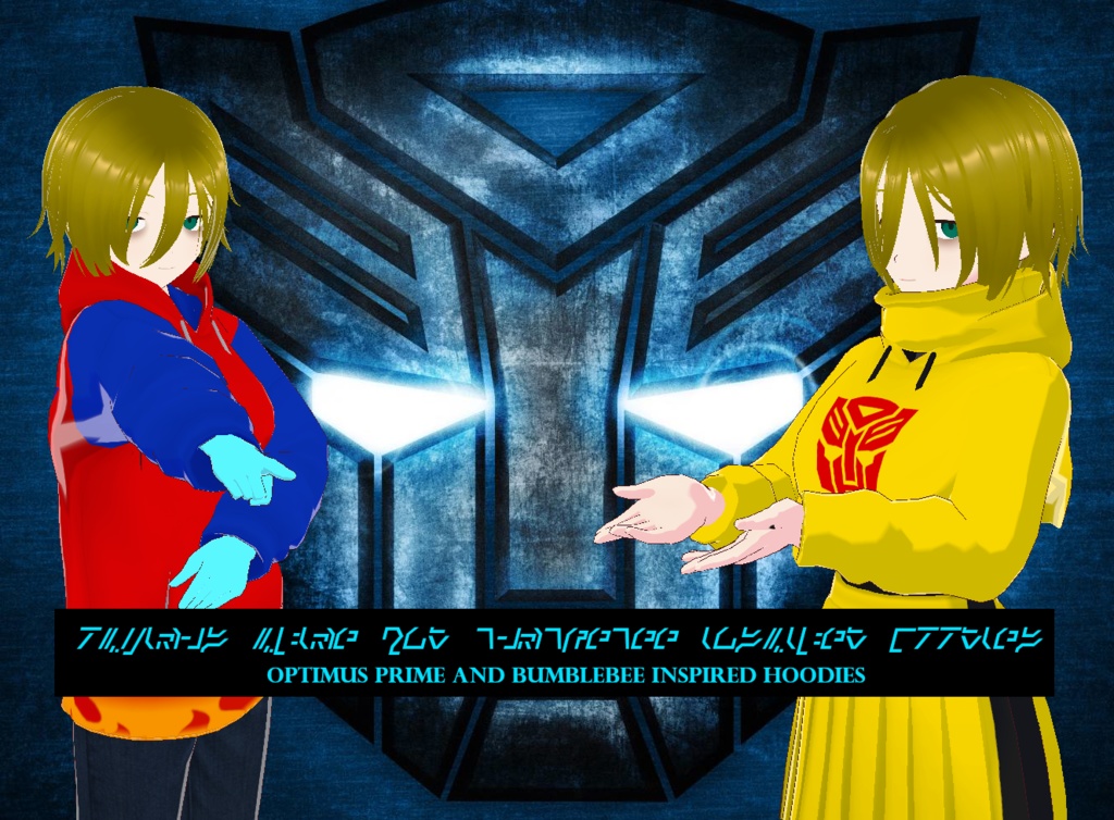 Transformers: Optimus and Bumblebee inspired Hoodies
