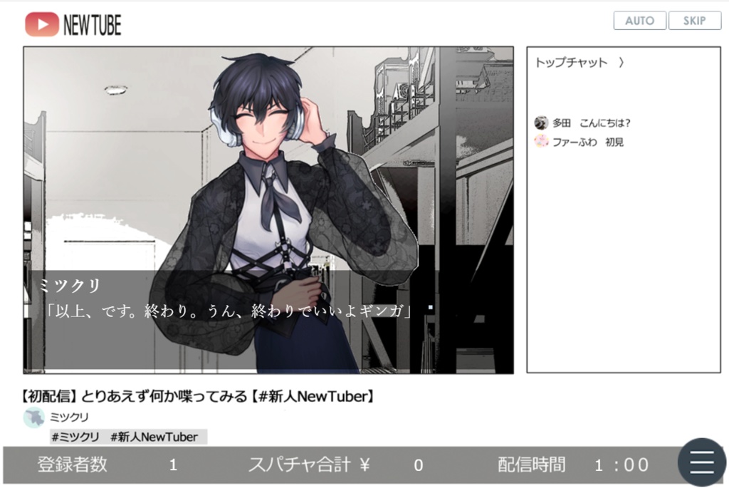 『MITSUKURI haishin game』 ~【MITSUKURI mermaid game】After~