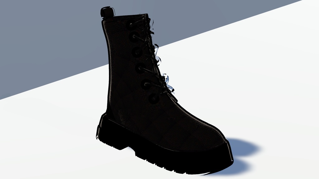 Black leather boots(가죽 부츠)