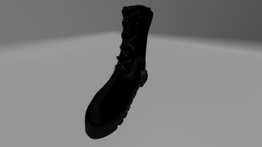 Black leather boots(가죽 부츠)