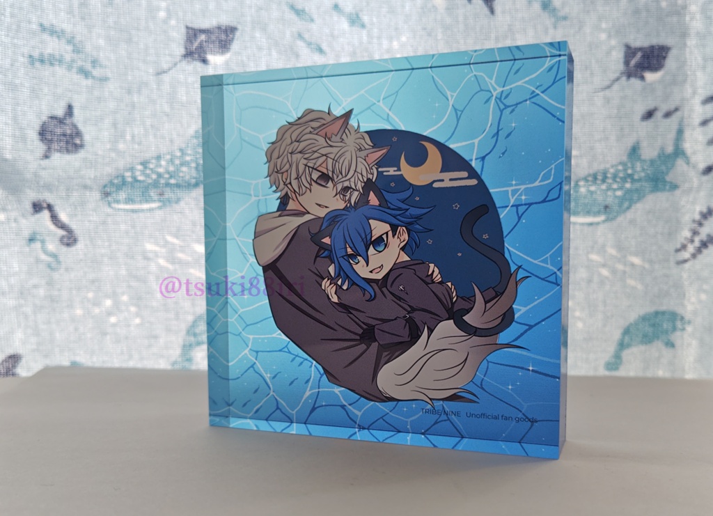 (二次創作)Q&カズキアクリルブロック/海