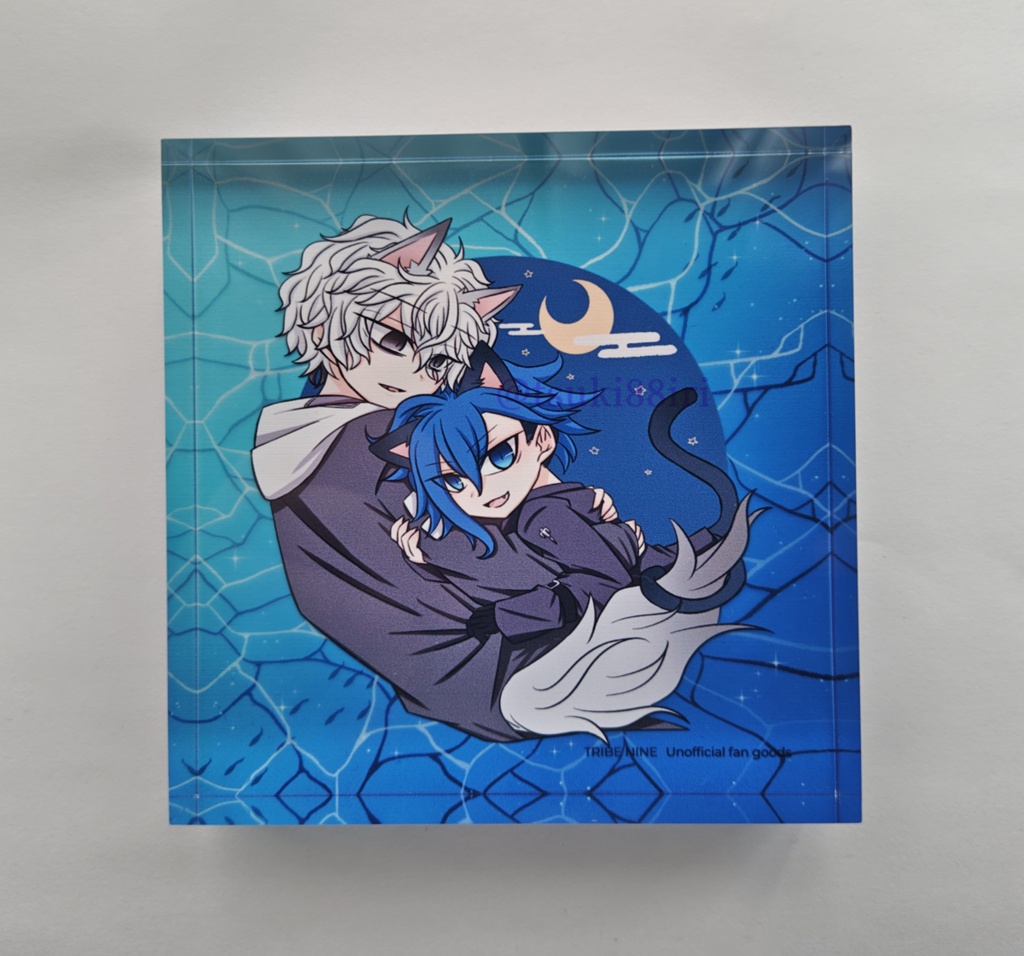 (二次創作)Q＆カズキアクリルブロック／海