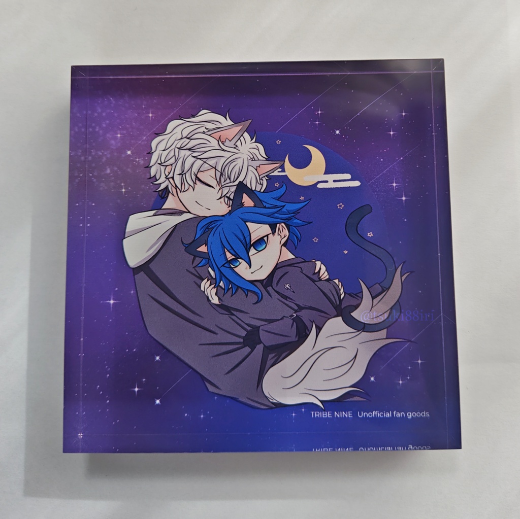 (二次創作)Q&カズキアクリルブロック/夜空