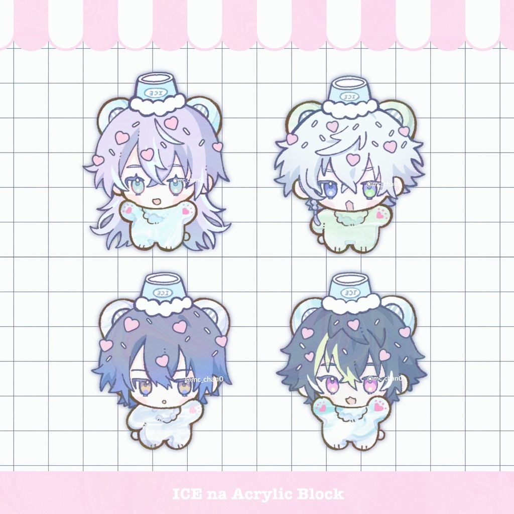 にじそうさく11¦ミニアクリルブロック