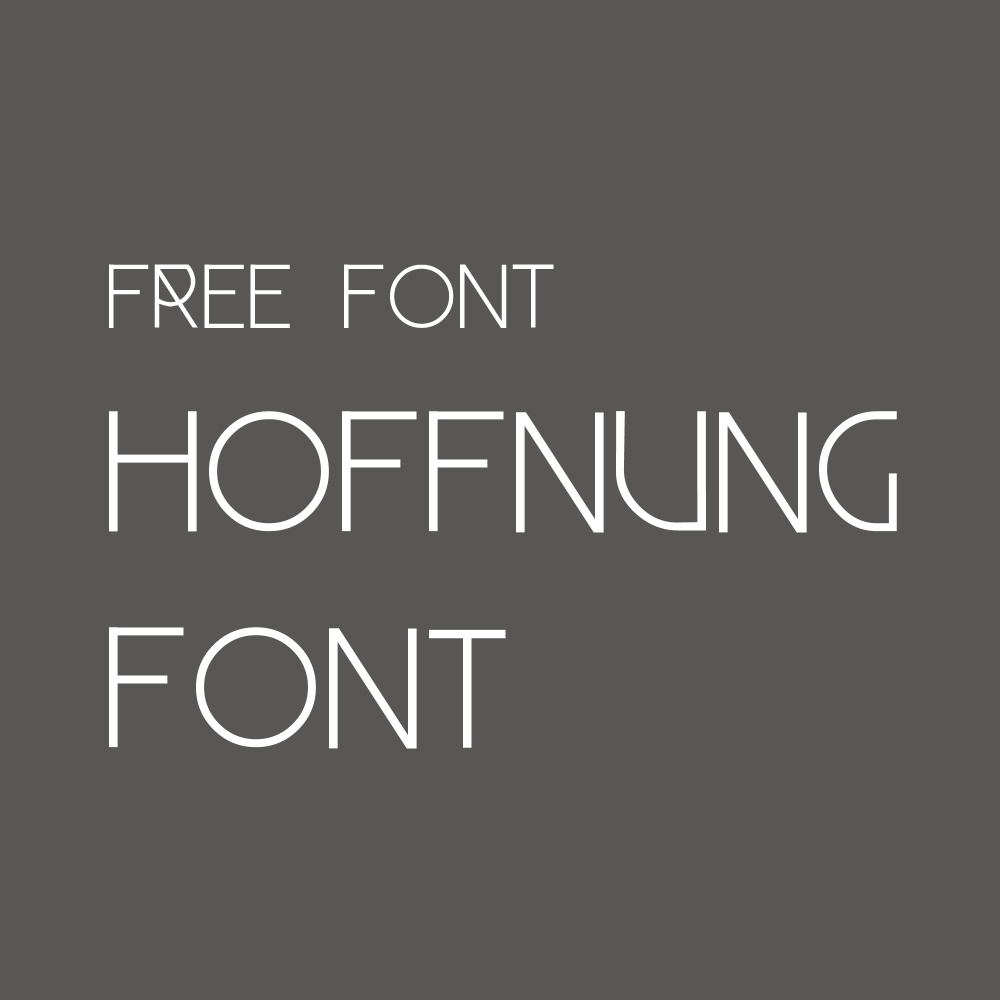 HOFFNUNG FONT | フリーフォント