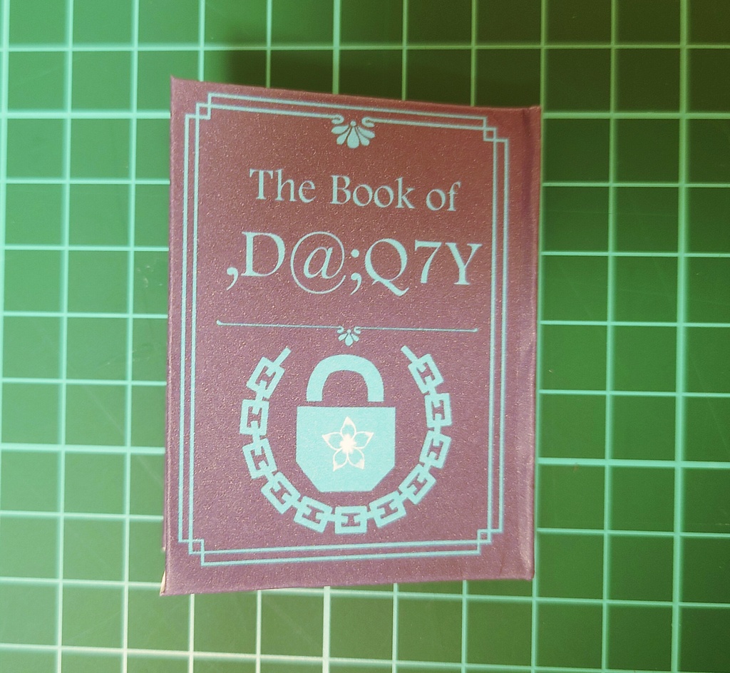 ,D@;Q7Yの豆本