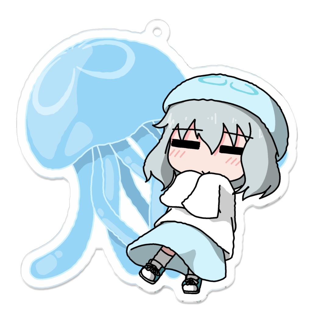 アクリルキーホルダー　くらげ